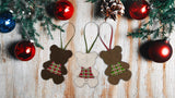 Festive Felt Teddy Bear Ornaments