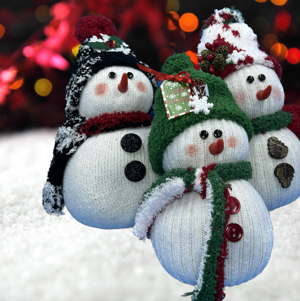 Christmas Sock Snowmen