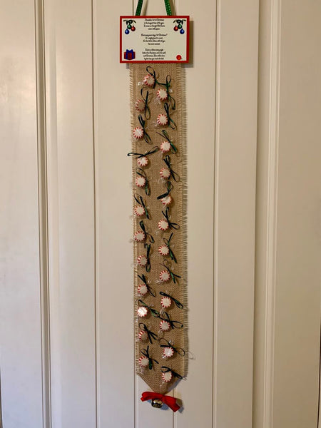 Christmas Countdown Strip -Burlap