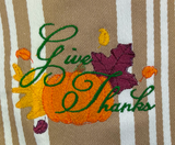 Thanksgiving Embroidered Premium Kitchen Towels