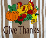 Thanksgiving Embroidered Premium Kitchen Towels