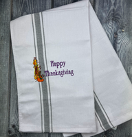 Thanksgiving Embroidered Kitchen Towels