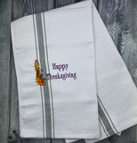 Thanksgiving Embroidered Kitchen Towels