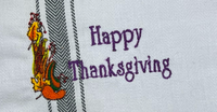 Thanksgiving Embroidered Kitchen Towels