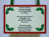 Christmas Countdown Strip -Burlap