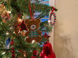 Festive Felt Teddy Bear Ornaments