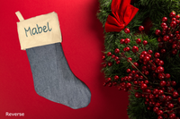 Personalized Reversible Christmas Stocking