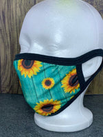 "Sunflowers" (Blue) mask