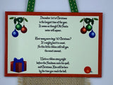 Christmas Countdown Strip -Burlap