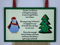 Christmas Countdown Strip -Burlap