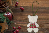 Festive Felt Teddy Bear Ornaments