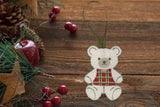 Festive Felt Teddy Bear Ornaments